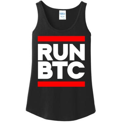 RUN BTC Bitcoin Cryptocurrency Ladies Essential Tank