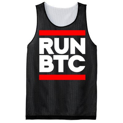 RUN BTC Bitcoin Cryptocurrency Mesh Reversible Basketball Jersey Tank