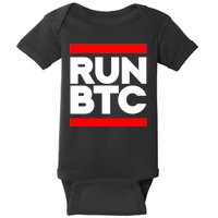 RUN BTC Bitcoin Cryptocurrency Baby Bodysuit