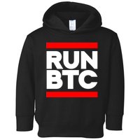 RUN BTC Bitcoin Cryptocurrency Toddler Hoodie