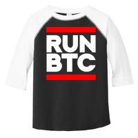 RUN BTC Bitcoin Cryptocurrency Toddler Fine Jersey T-Shirt