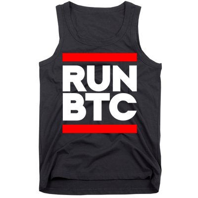 RUN BTC Bitcoin Cryptocurrency Tank Top