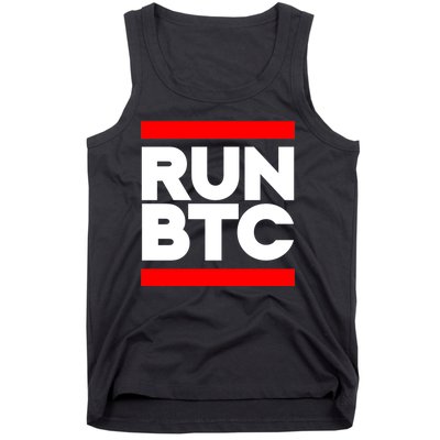 RUN BTC Bitcoin Cryptocurrency Tank Top