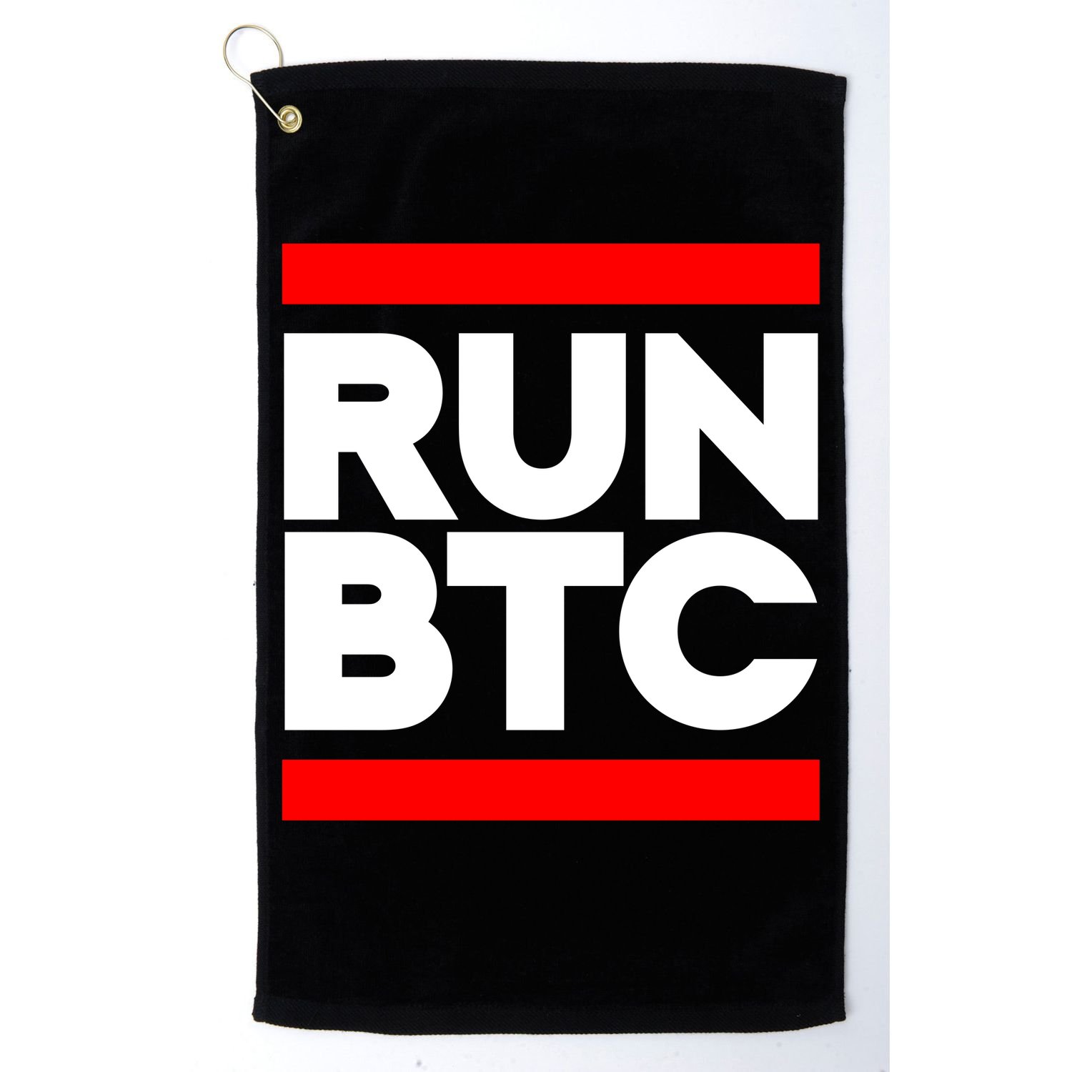 RUN BTC Bitcoin Cryptocurrency Golf Towel