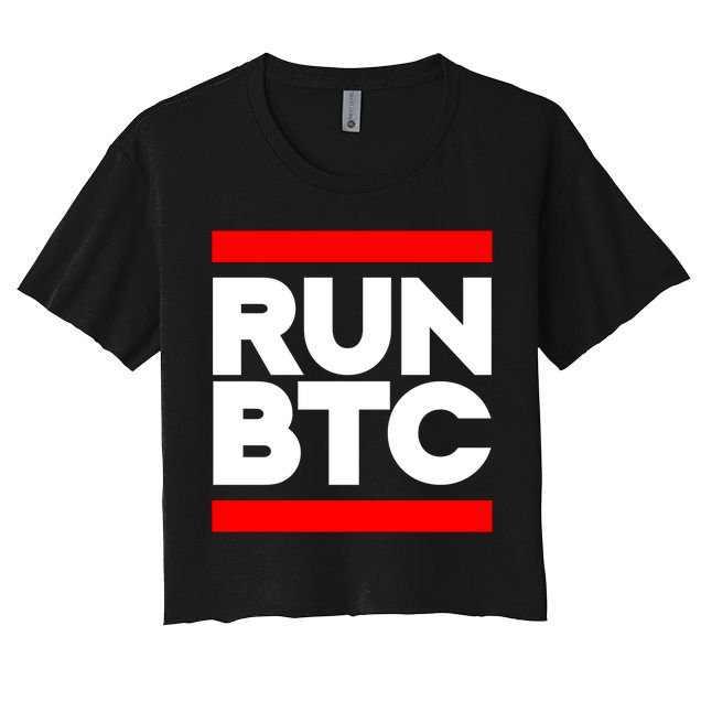 RUN BTC Bitcoin Cryptocurrency Crop Top