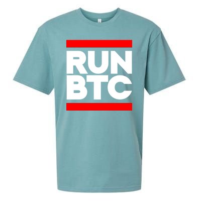 RUN BTC Bitcoin Cryptocurrency Sueded Cloud Jersey T-Shirt