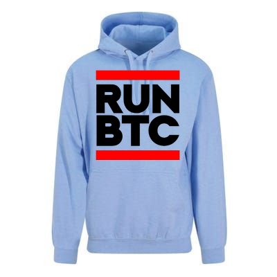 RUN BTC Bitcoin Cryptocurrency Unisex Surf Hoodie