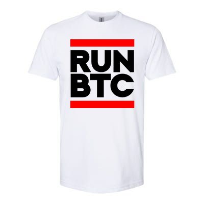 RUN BTC Bitcoin Cryptocurrency Softstyle CVC T-Shirt