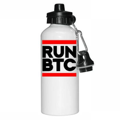 RUN BTC Bitcoin Cryptocurrency Aluminum Water Bottle 