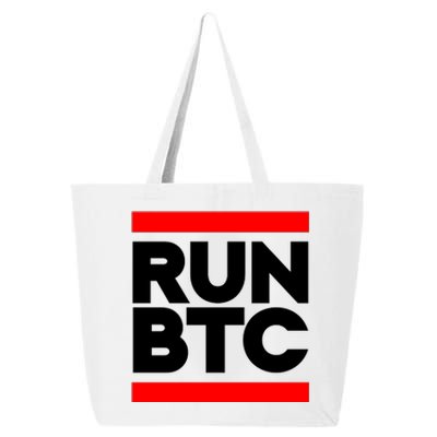 RUN BTC Bitcoin Cryptocurrency 25L Jumbo Tote