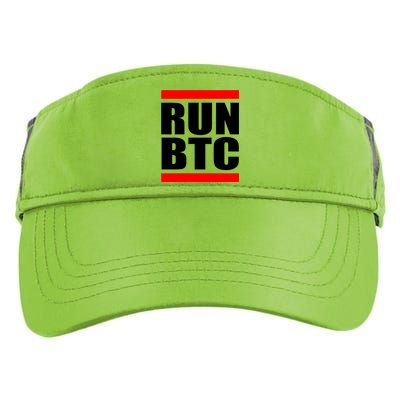 Run BTC Bitcoin Cryptocurrency Crypto Moon Hodl Adult Drive Performance Visor