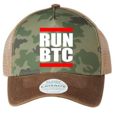 Run BTC Bitcoin Cryptocurrency Crypto Moon Hodl Legacy Tie Dye Trucker Hat