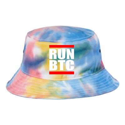 Run BTC Bitcoin Cryptocurrency Crypto Moon Hodl Tie Dye Newport Bucket Hat