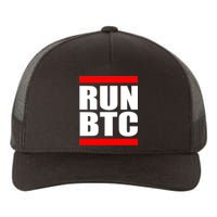 Run BTC Bitcoin Cryptocurrency Crypto Moon Hodl Yupoong Adult 5-Panel Trucker Hat