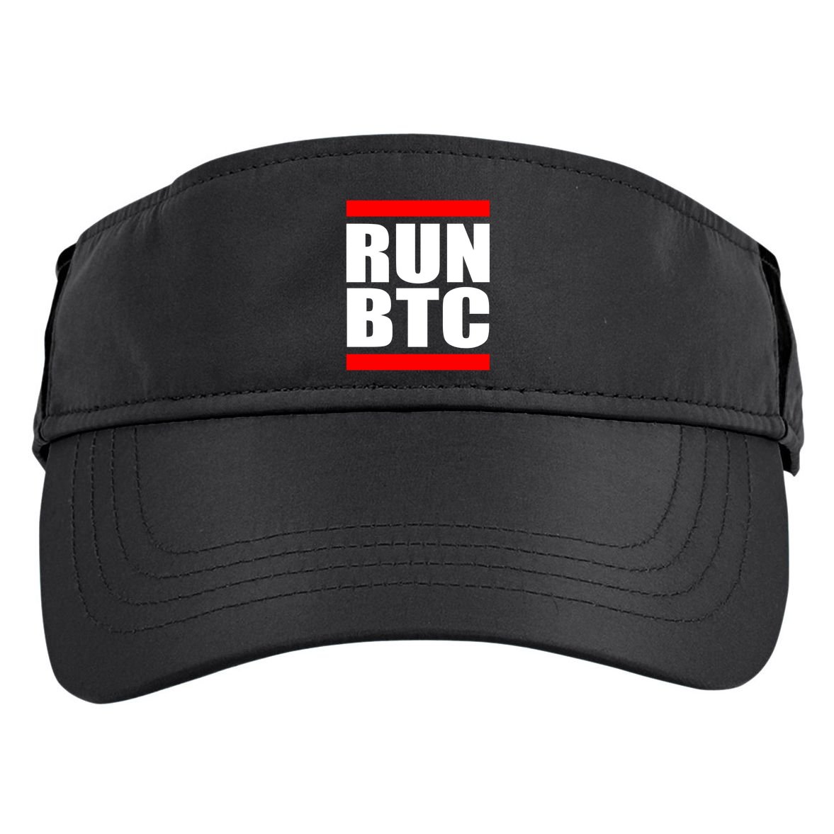 Run BTC Bitcoin Cryptocurrency Crypto Moon Hodl Adult Drive Performance Visor