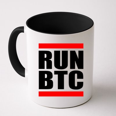 Run BTC Bitcoin Cryptocurrency Crypto Moon Hodl Mug