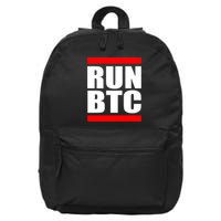 Run BTC Bitcoin Cryptocurrency Crypto Moon Hodl 16 in Basic Backpack