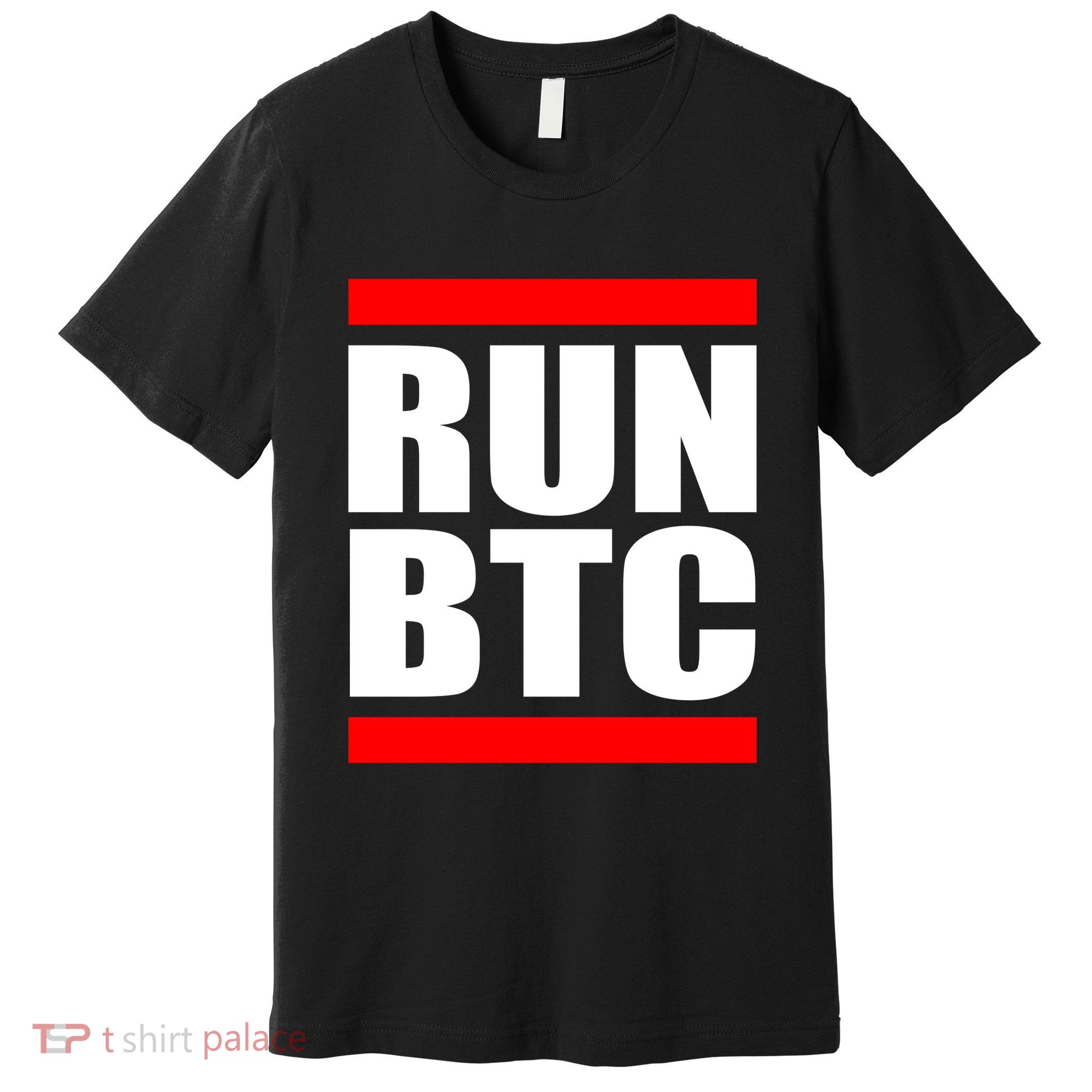 Run BTC Bitcoin Cryptocurrency Crypto Moon Hodl Premium T-Shirt