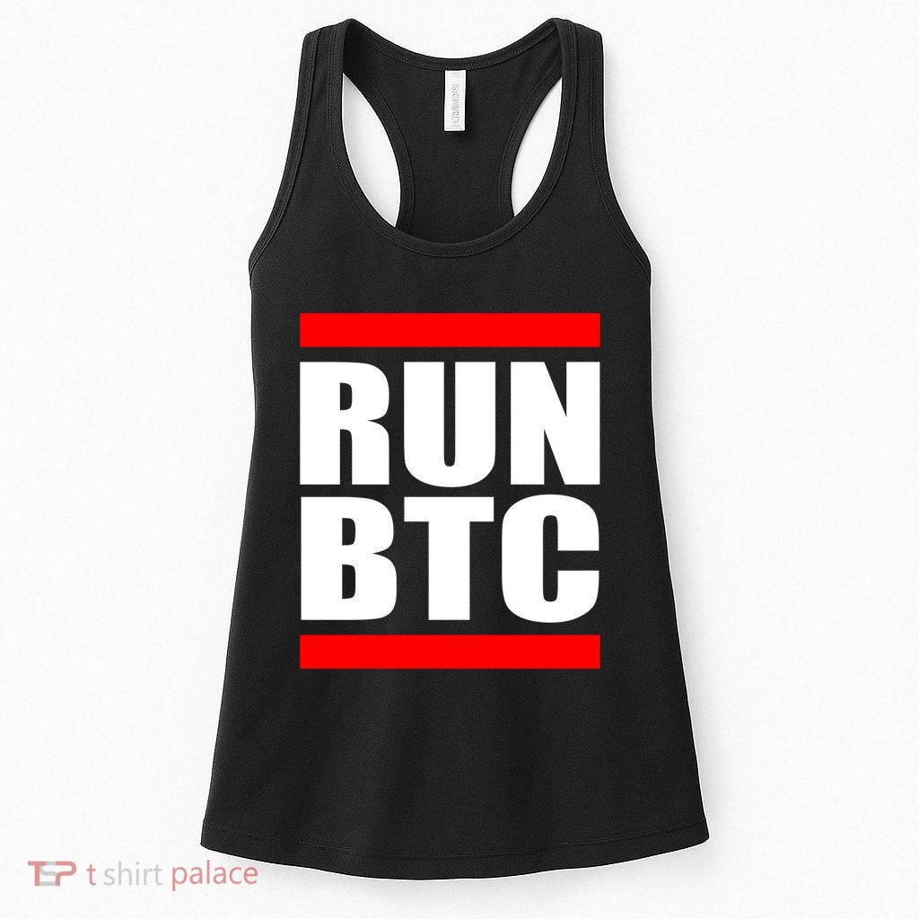 Run BTC Bitcoin Cryptocurrency Crypto Moon Hodl Womens Tank Top