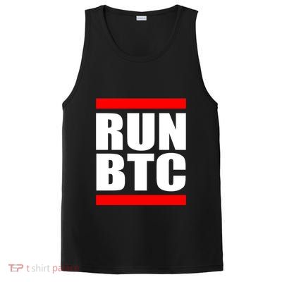 Run BTC Bitcoin Cryptocurrency Crypto Moon Hodl PosiCharge Competitor Tank