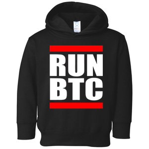 Run BTC Bitcoin Cryptocurrency Crypto Moon Hodl Toddler Hoodie