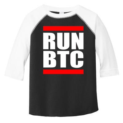 Run BTC Bitcoin Cryptocurrency Crypto Moon Hodl Toddler Fine Jersey T-Shirt