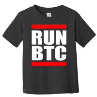 Run BTC Bitcoin Cryptocurrency Crypto Moon Hodl Toddler T-Shirt