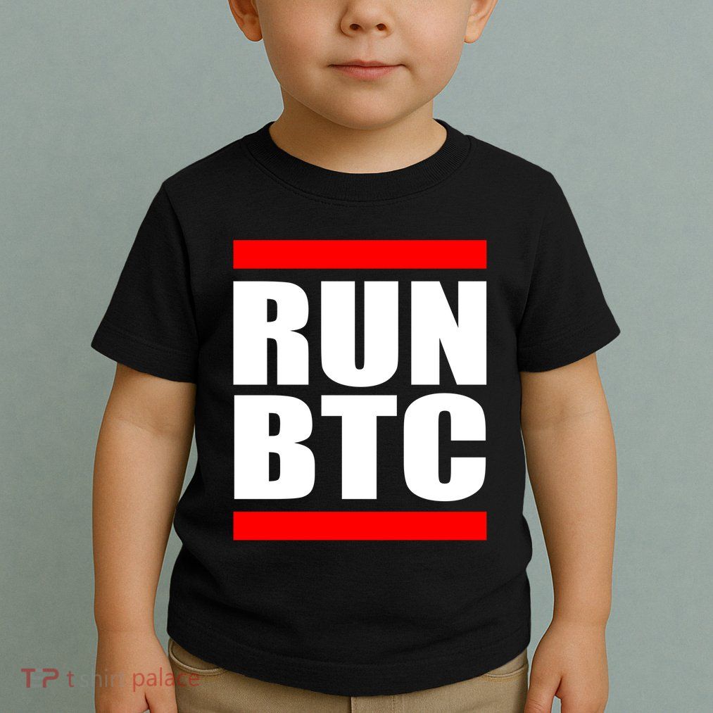 Run BTC Bitcoin Cryptocurrency Crypto Moon Hodl Toddler T-Shirt