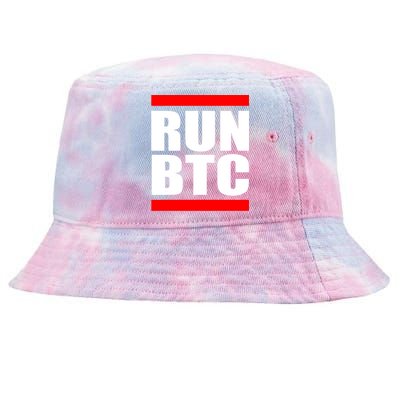 Run BTC Bitcoin Cryptocurrency Crypto Moon Hodl Tie-Dyed Bucket Hat