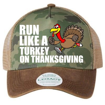 Run Like A Turkey On Thanksgiving Legacy Tie Dye Trucker Hat
