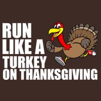Run Like A Turkey On Thanksgiving Cooling Performance Crew T-Shirt