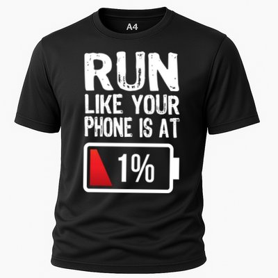 Run Like Your Phone Is At 1% Performance Shirt