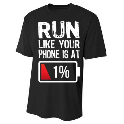 Run Like Your Phone Is At 1% Performance Sprint T-Shirt