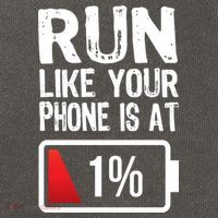 Run Like Your Phone Is At 1% Cotton Canvas Backpack