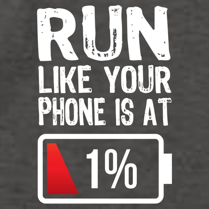 Run Like Your Phone Is At 1% Vector Backpack