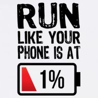 Run Like Your Phone Is At 1% Garment-Dyed Sweatshirt