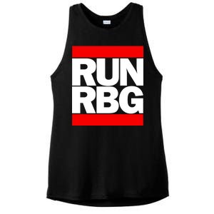 RUN Notorious RBG Ruth Ginsburg Ladies PosiCharge Tri-Blend Wicking Tank