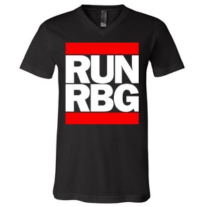 RUN Notorious RBG Ruth Ginsburg V-Neck T-Shirt