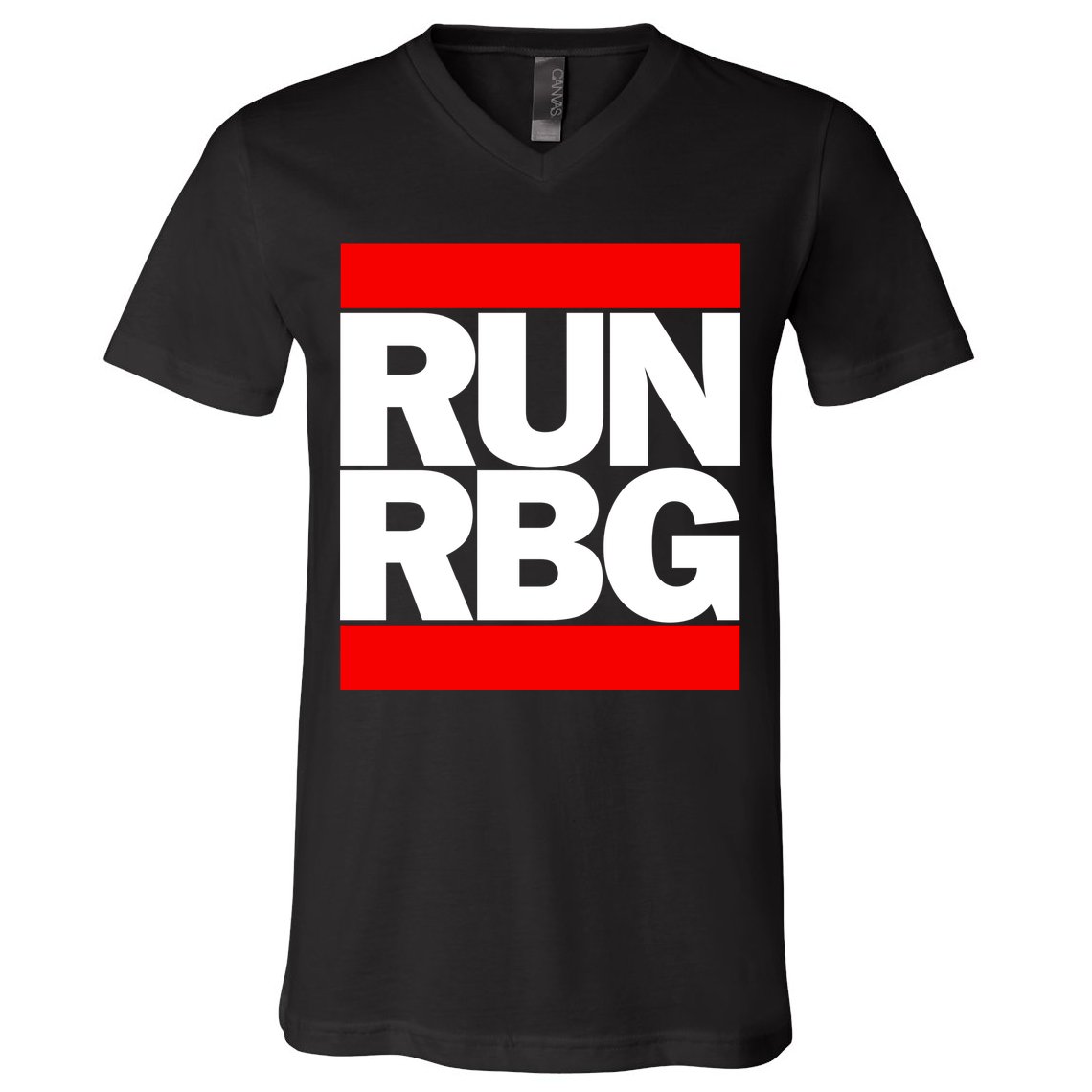 RUN Notorious RBG Ruth Ginsburg V-Neck T-Shirt