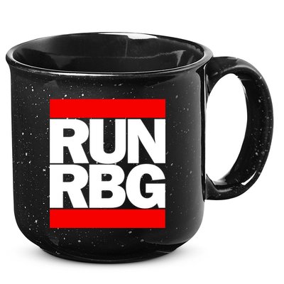RUN Notorious RBG Ruth Ginsburg 15oz Campfire Ceramic Mug