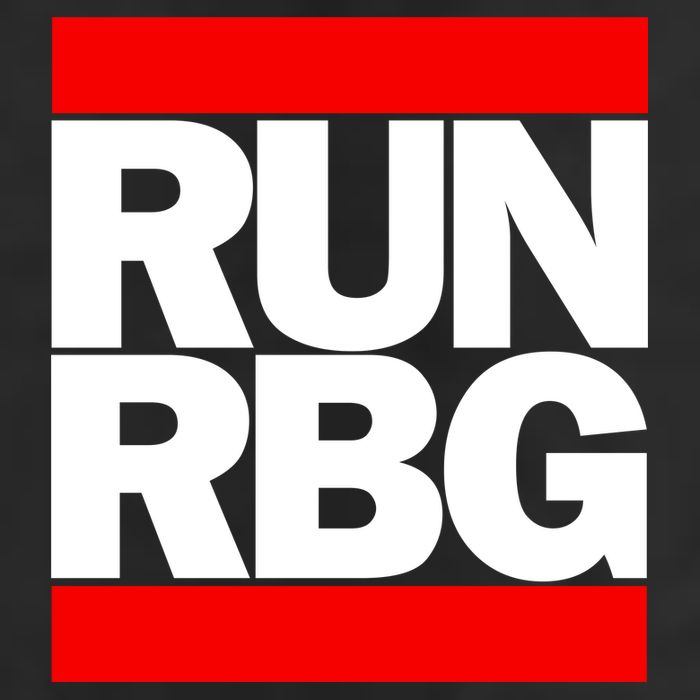 RUN Notorious RBG Ruth Ginsburg 25L Jumbo Tote