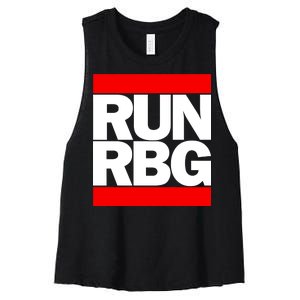 RUN Notorious RBG Ruth Ginsburg Women's Racerback Cropped Tank