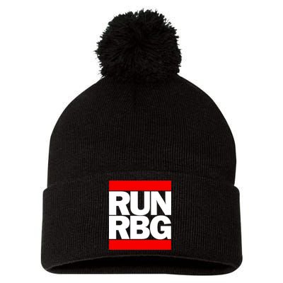 RUN Notorious RBG Ruth Ginsburg Pom Pom 12in Knit Beanie