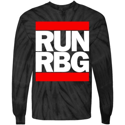 RUN Notorious RBG Ruth Ginsburg Tie-Dye Long Sleeve Shirt