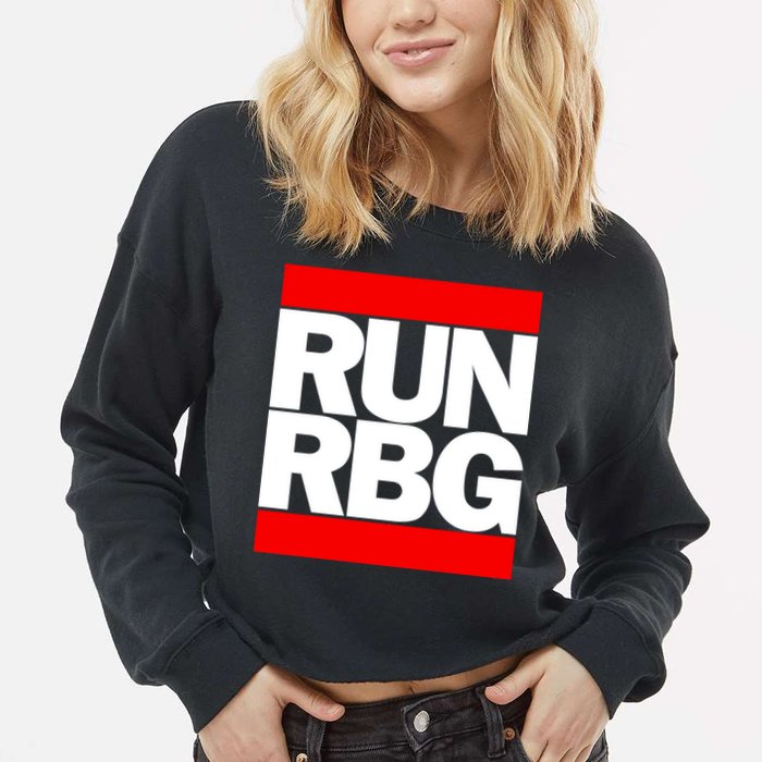 RUN Notorious RBG Ruth Ginsburg Cropped Pullover Crew