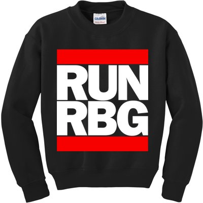 RUN Notorious RBG Ruth Ginsburg Kids Sweatshirt