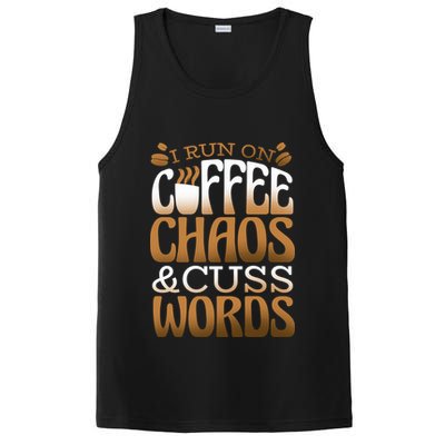 Run On Coffee Chaos And Cuss Words PosiCharge Competitor Tank