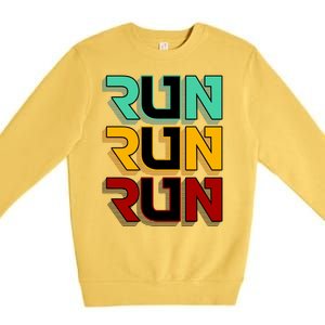 Run Run Run Retro Premium Crewneck Sweatshirt