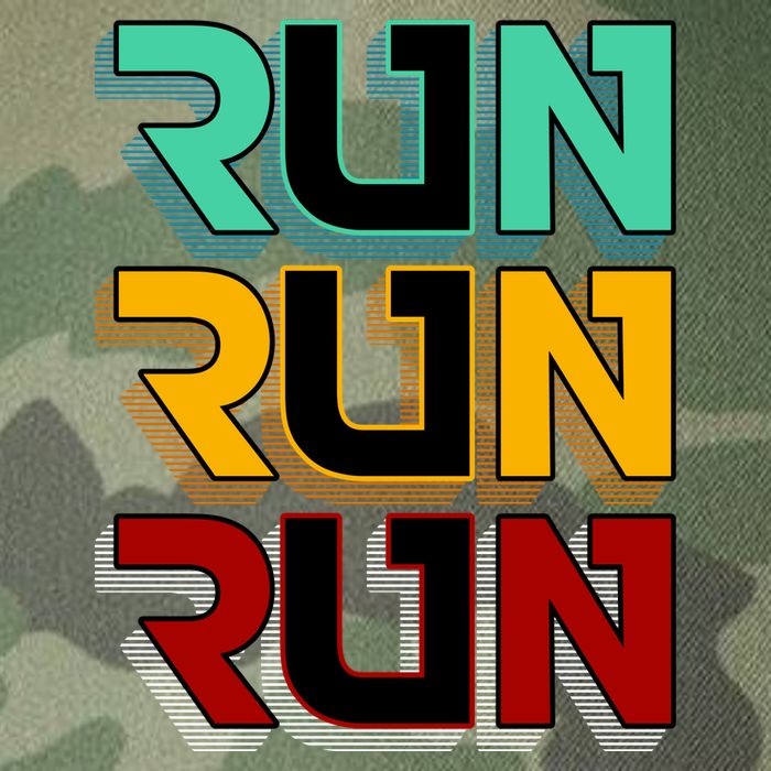Run Run Run Retro Legacy Tie Dye Trucker Hat