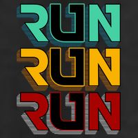 Run Run Run Retro Garment-Dyed Fleece Hoodie